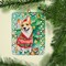 Edge Collections - 2.80" X 0.15" - Multicolor - Corgi Holiday Porcelain Ornament - 1 Piece